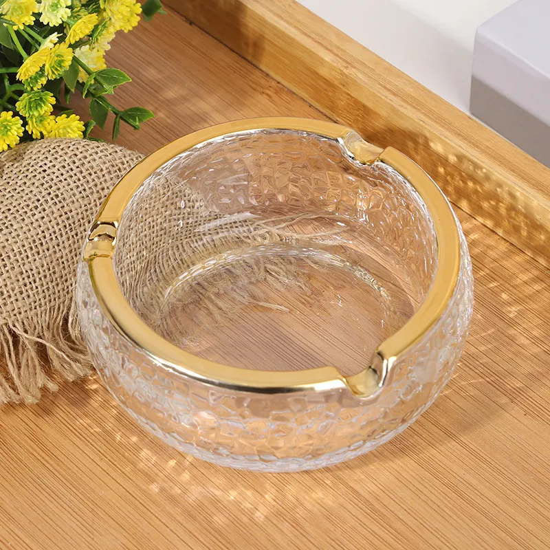 [Wholesale] Creative High-end Anti-ash Glass Ashtrays for Home, Living Room &